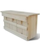 vidaXL Sparrow Nesting Box - Solid Wood Bird House with 3 Chambers - Garden Bird Nest - Brown - Buy Online on GoSupps.com