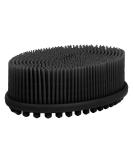Silicone Body Scrubber for Shower - Exfoliating Bath Scrubber for Men and Women - Skin Exfoliator Brush - Black - Buy Online on GoSupps.com