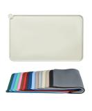 AUDWUD Silicone Waterproof Dog & Cat Feeding Mat | Anti-Slip Pet Bowl Mat 61x41 cm | Beige | Best Pet Feeding Solution - Buy Online on GoSupps.com