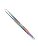14cm Metaleks Eyelash Extension Tweezers - Japanese Stainless Steel, Multi Titanium Coating, 45 Angular Tip - 14CM - Buy Online on GoSupps.com