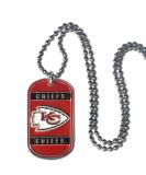 Siskiyou Sports NFL Kansas City Chiefs Dog Tag Necklace - Officially Licensed NFL Merchandise - Buy Online on GoSupps.com