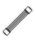 Adjustable Chest Expander - 5 Removable Resistance Bands for Home & Gym Fitness | Shoulder & Arm Muscle Training - Buy Online on GoSupps.com