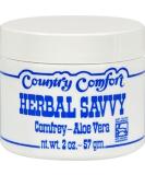 Country Comfort Comfrey-Aloe Vera Cream 2 oz - Herbal Skin Relief & Moisturizer - Buy Online on GoSupps.com