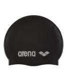 Arena Unisex Silicone Swim Cap for Adults, Training and Racing, 100% Silicone, Wrinkle-Free, Solids and Prints Black/Silver - Buy Online on GoSupps.com