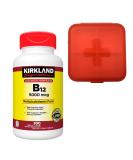 Buy Kirkland Signature B12 5000mcg Tablets 300 Count with Castellux Premium Pills Case - International Shipping Available - Buy Online on GoSupps.com