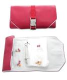 Wellness Travel Pack - Versatile Pill Organizer Wallet for All Medications | Secure Zip Bags & Customizable Label (Red - Buy Online on GoSupps.com