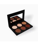 MUBA COSMETICS Universal Contour Palette - 6 Shades Face Makeup Kit for Flawless Contouring - Ideal Contour Powder Palette for Women - Buy Online on GoSupps.com