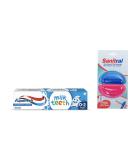 Aquafresh Milk Teeth Babies Toothpaste 50ml+ Sanitral Toothpaste Tube Squeezer (Set of 2) 0.50 g (Pack of 2) 1.0 - Buy Online on GoSupps.com
