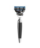 M HLE STYLO Wet Razor - Black High-Grade Resin Compatible with Gillette Blades - Premium Shaving Tool for Men - Buy Online on GoSupps.com