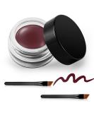Erinde black gel-eyeliner waterproof long-lasting cream-eyeliner gel highly intensive pigments wiped-proof eyeliner-make-up waterproof eyeliner with 6 eyeliner brushes 07#cinnamon powder - Buy Online on GoSupps.com