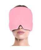 Kgduyc Cooling Eye Mask - Reusable Hot & Cold Compress Headgear for Migraine Relief (Pink) - Buy Online on GoSupps.com