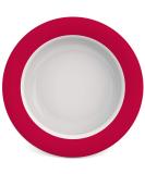 Ornamin Tilt-Trick Bowl 15.5 cm - Red | Anti-Slip Melamine Plate for Independent Eating | Ideal Feeding Aid - Buy Online on GoSupps.com