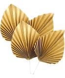 4Pcs Paper Palm Fan Cupcake Topper palm spears for cakes Spear Leaf Cake Insert Supplies Cake Decorations for Birthday Wedding Party(Gold) (cswcmy20220920-0007) - Buy Online on GoSupps.com