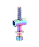 Alomejor Titanium Bike Seatpost Screw Bolt M5x30/35/40mm Rainbow - Round Head Bolt for Seat Tube Fixation - Buy Online on GoSupps.com