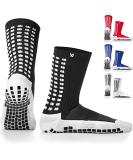 LUX Anti-Slip Soccer Socks - Non-Slip Sports Grip Pads - Black - Buy Online on GoSupps.com