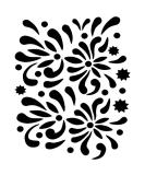 Eulenspiegel 109335 Face Painting Stencil - Flowerballs | Perfect for Events & Parties - International Shipping Available - Buy Online on GoSupps.com
