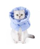 Adjustable Cat Protective Collar - Waterproof Postoperative Cone for Kittens & Cats | Leak Protection & Comfort - Buy Online on GoSupps.com