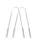 Metal Tongue Scraper - Stainless Steel Tongue Cleaner Tool for Fresh Breath- U-Shaped Travel Tongue Scraper with Flexible Design (2 Pack U-Shape Scraper) - Buy Online on GoSupps.com