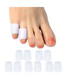 DYKOOK Pinky Toe Sleeves Gel Little Toe Protectors 5 Pairs/Pack Toe Sleeve Cover for Corns Remover Callus Cushion Bunion Treatment (S) S (10 Count) - Buy Online on GoSupps.com