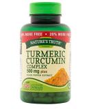 Nature's Truth Turmeric Curcumin Complex 500mg with Black Pepper Extract - Pack of 2 - Buy Online on GoSupps.com