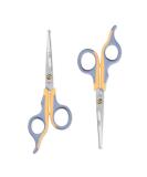 LIVINGO Professional Pet Grooming Scissors for Cats & Dogs - Titanium Coated Trimming Shears, Safe Rounded Tip, Micro Serrated Blades - 2 Pack 6.5 inch - Buy Online on GoSupps.com
