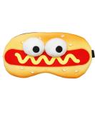 PERFECTSIGHT Cute Plush Sleep Eye Mask | Adjustable Faux Fur Eye Cover for Travel & Naps - Hotdog Design - Buy Online on GoSupps.com