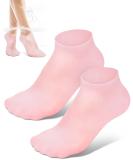 Silicone Moisturizing Socks for Women - Soft Gel Foot Care for Cracked Heels & Dry Feet - Spa Pedicure Treatment (1 Pair - Buy Online on GoSupps.com
