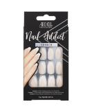 Ardell Nail Addict - Modern French Style |24 artificial nails with glue & file for beautiful fingernails to stick on |Press on nails stagnail set with long tips fake nails - Buy Online on GoSupps.com