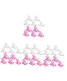 Mikinona Manicure Tools 48 pcs Finger Tip Fixing Clamps and UV Accessories Gel Curve Manicure Quick Poly A Salon Home Kit Tool Pink Nails Forms Clips Art Fixation Pinching Fiberglass 1 count (Pack of 1) White Pinkx4pcs - Buy Online on GoSupps.com