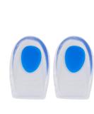 Gel Heel Cups for Plantar Fasciitis & Heel Spur Pain Relief | 3 Pairs Silicone Cups for Achilles Support | Size 40-45 Blue - Buy Online on GoSupps.com