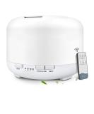 Lonid 500ml Essential Oil Diffuser - Ultrasonic Humidifier with 4 Timers & 14 Colors | BPA-Free Aroma Diffuser for Bedroom Baby Spa & Aromatherapy (Pure White) - Buy Online on GoSupps.com