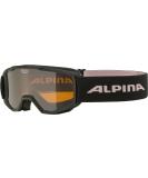 ALPINA PINEY Kids Ski Goggles - Anti-Fog Shatter-Proof UV Protection - Black-Rose One Size - Buy Online on GoSupps.com