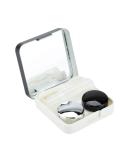 Semme Black Contact Lens Container Kit - Eye Care Holder with Mirror for Travel & Maintenance - Buy Online on GoSupps.com