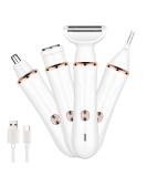4-in-1 Electric Razor & Hair Trimmer for Women - Facial Hair Removal & Body Grooming Kit with Type-C Charging Port - Buy Online on GoSupps.com