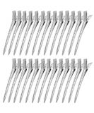 26Pcs Hair Sectioning Clips 3.5 inches Duck Bill Sectioning Clips Metal Curl Setting Section Hair Clips Professional Sectioning Clips for Barbershop Hair Salon Hairdressing Styling Salo(Silver) - Buy Online on GoSupps.com