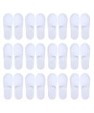 Buy WBTY 12 Pairs Disposable Spa House Shoes - Fluffy Non-Slip Closed Toe | Ideal for Hotels & Home - Fits Most Men & Women - White - Buy Online on GoSupps.com