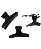 Head Jog 12 Pack Butterfly Hair Clips Accessories for Sectioning and Styling. Hair Clamps for Women and Men (Black) - Buy Online on GoSupps.com