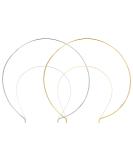 Solustre Angel Headband Gold Crown Tiara - Elegant Headpiece for Women Bride Cosplay & Halloween (2PCs Gold & Silver) - Buy Online on GoSupps.com