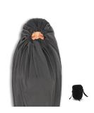 Litume All Season Sleeping Bag Liner - Lightweight Mummy Sack for Backpacking, Camping, and Travel - Adds Up to 27F - Drawstring Hood - No Zipper - Buy Online on GoSupps.com