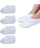 Healing Dry Feet: 4 Pairs Moisturizing Socks for Men and Women - Overnight Spa Treatment for Cracked Heels - Buy Online on GoSupps.com
