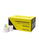 SPORTTAPE Self-Adhesive Football Sock Tape | Box of 24 Rolls - 5cm x 4.5m - White | Cohesive Bandage Sock Wrap Shin Pad Tape | Goalkeeper Wrist Tape & Football Ankle Tape | Pet Equestrian & Vet Wrap White 5x450 cm (Pack of 24) - Buy Online on GoSupps.com
