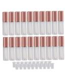20 Pack Empty Lip Gloss Tubes - Refillable Lip Balm & Cosmetic Containers for DIY Cosmetics (Rose) - Buy Online on GoSupps.com