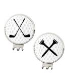 Myartte Golf Ball Marker Hat Clip Set - 4 PCS Assorted Pattern Poker Chip Markers for Men and Women Golfers - Buy Online on GoSupps.com