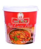 Mae Ploy Red Curry Paste, Authentic Thai Red Curry Paste For Thai Curries And Other Dishes, Aromatic Blend Of Herbs, Spices And Shrimp Paste, No MSG, Preservatives Or Artificial Coloring (35oz Tub) Original Version - Buy Online on GoSupps.com