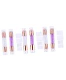 minkissy 6 Pcs Nail Stamp Nail Art Stamper Tool Nail Polish Transfer Stamper Silicone Nail Seal Silicone Nail Tools Nail Salon Stamp Stamping Nail Tool Purple Silica Gel Die With Diamond 11.5X2X2CMx3pcs Purple Transparent Colorx3pcs - Buy Online on GoSupps.com