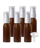 ZEOABSY 6 Pieces 30 ml Brown Lotion Bottles with White Pump 30ml Empty PET Plastic Lotion Pump Bottle Cosmetic Gel Travel Container for Cosmetic Make up Cleaning + 1 x Funnel Brown 30ml - Buy Online on GoSupps.com