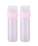 EHOTER 120Ml Applicator Bottle Hair Colour Brush Hair Oil Bottle with Graduated Brush Applicator Bottle Comb Root Comb Salon Hair Coloring Tool (2 Pack Pink) - Buy Online on GoSupps.com