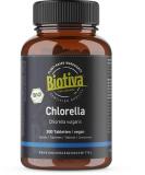 Biotiva Chlorella Tablets Organic high dose (300 Tablets) - 500mg pellets - 100% Pure - Vegan Chlorella Algae pellets - Without Magnesia Stearate - Packed and Controlled in Germany (DE-ECO-005) - Buy Online on GoSupps.com
