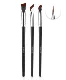 TEOYALL Angled Eyeliner Brushes Set 3 PCS Ultra Thin Slanted Angled Eyebrow Brush Precision Defined Brushes 3 Angled Eyeliner Brushes - Buy Online on GoSupps.com