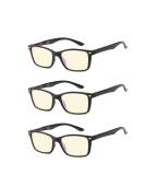 Suertree 90% Anti Blue Light Reading Glasses 3 Pack visual aid optics glasses reading aids for women men BM151T 2.5x 2.5x diopttria 3PC 90% anti Blue - Buy Online on GoSupps.com